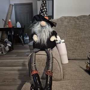 Whimsical Black and White Gnome Decor